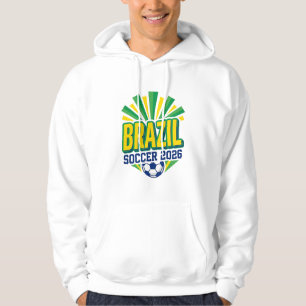 Moletom Futebol Brasil 2026 Futebol Negrito Tipografia Paí