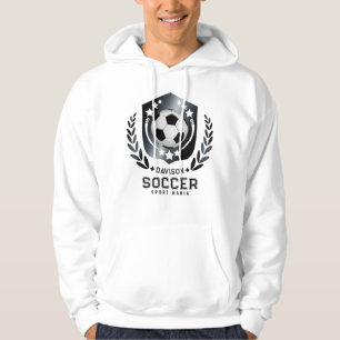 Moletom Futebol Clássico Preto Branco