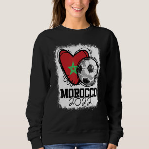 Moletom Futebol Coração Bandeira Marrocos Futebol Marroqui