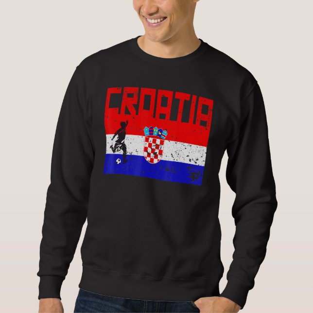 Moletom Futebol da Croácia Fan Jersey Flag Zagreb Cro (Frente)