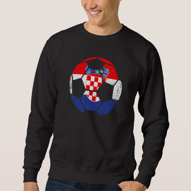 Moletom Futebol da Croácia - País Fã da Croácia (Frente)