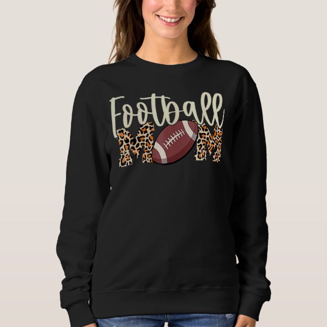 Moletom Futebol de Leopard O Dia de Futebol de Mãe Viba Mo (Frente)