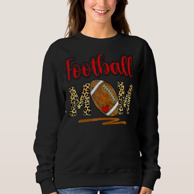 Moletom Futebol de Leopard O Dia de Futebol de Mãe Viba Mo (Frente)