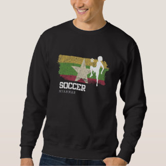 Moletom Futebol de Myanmar Bandeira Mulheres no futebol Me