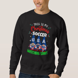 Moletom Futebol de Natal Assistindo EUA Bola de Futebol Gn