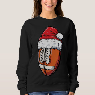 Moletom Futebol de Natal Ball Santa Hat Xmas Equipe Esport