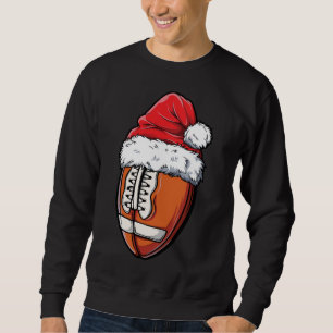 Moletom Futebol de Natal Ball Santa Hat Xmas Equipe Esport