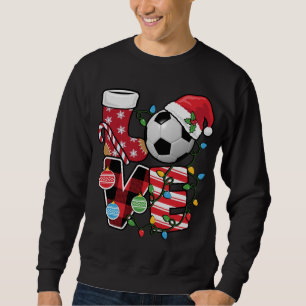 Moletom Futebol de Natal Pijamas Divertido Xadrez Vermelha