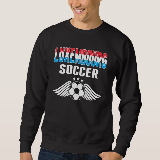 Moletom Futebol do Luxemburgo: Ventiladores de bandeira lu (Frente)