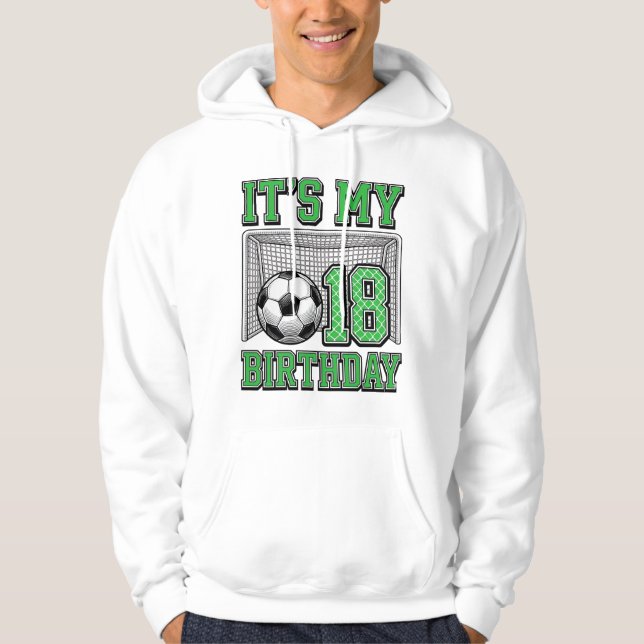 Moletom Futebol Vintage de 18 Anos de Idade (Frente)