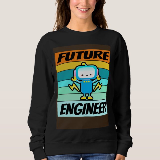 Moletom Future Engineer Shirt Boys Girls Software Engineer (Frente)