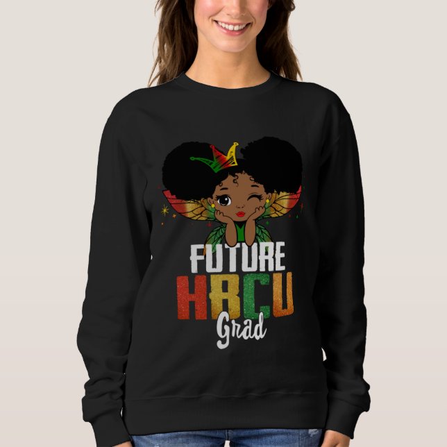 Moletom Future HBCU Grad Afro African Black Girls Kid Futu (Frente)