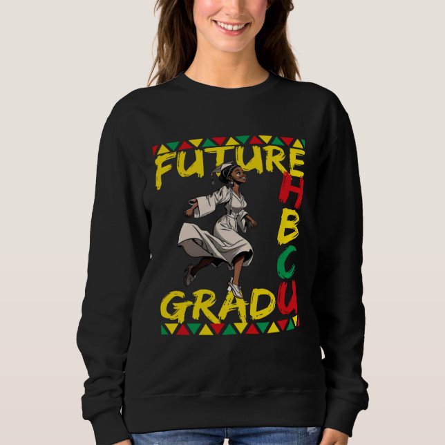 Moletom Future HBCU Grad History Black College Youth Kids  (Frente)