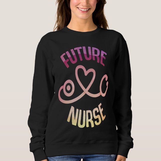 Moletom Future Nurse Future CNA RNA LPN (Frente)