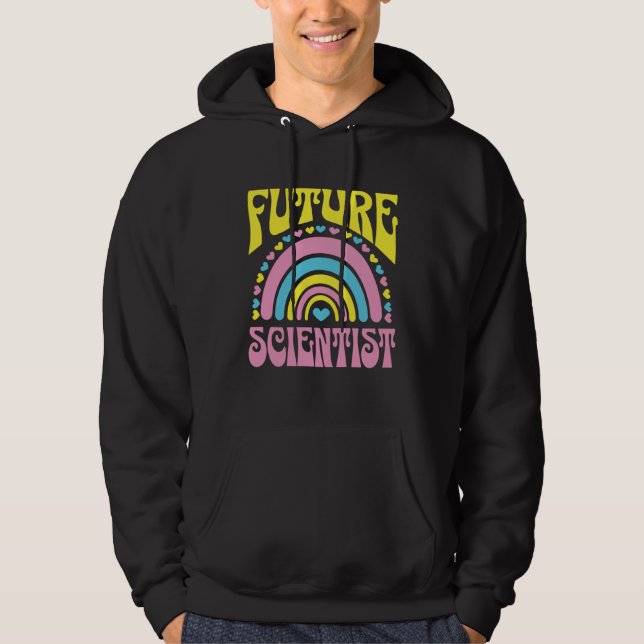 Moletom Future Scientist Bright Retro Rainbow Scientists T (Frente)