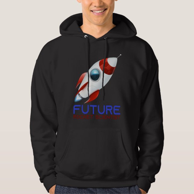 Moletom Future Scientist Science Rocket Ship Kids  Astrona (Frente)