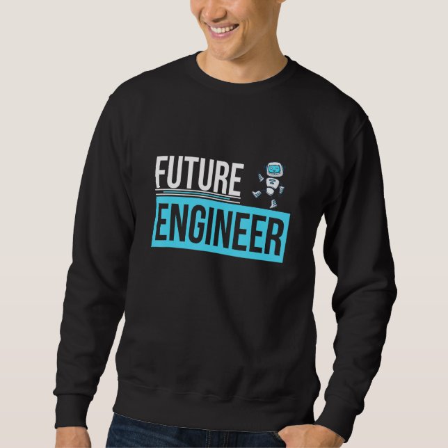 Moletom Futuro Engenheiro U2013 Robótica Engenheiro de Rob (Frente)
