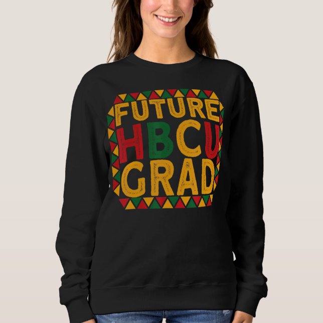 Moletom Futuro Formando Hbcu Faculdade Histórica de Negro  (Frente)