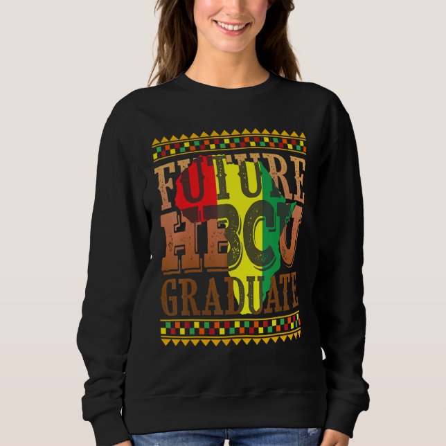 Moletom Futuro Formando Hbcu Melanin História Negra Provoc (Frente)