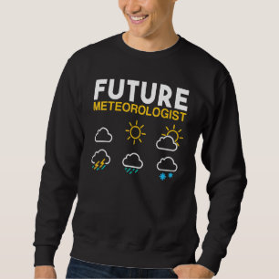 Moletom Futuro Meteorologista Previsão do Tempo Chuva Sol