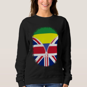 Moletom Gabão - Bandeira Britânica - Gabão - Reino Unido Z