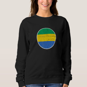 Moletom Gabão Orgulhosa Bandeira Gabonesa