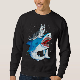 Moletom Galáxia Espacial do Cachorro Siberiano Husky Shark