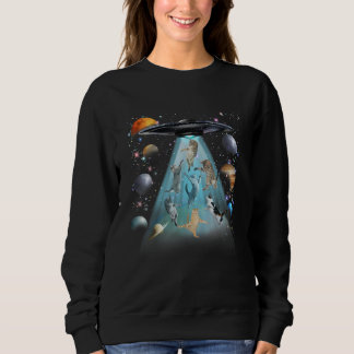 Moletom Galaxy Cat Swimming T-Shirt | Cute Astronaut Cats 
