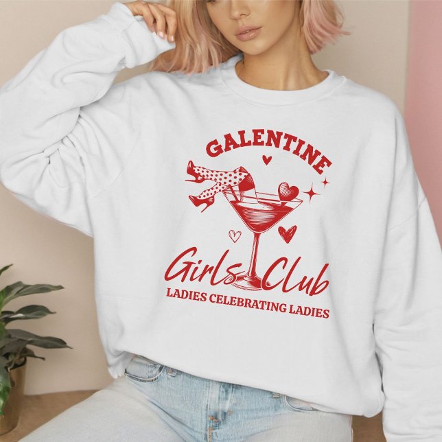 Moletom Galentine Girls Club Namorados Girls Night Party (Criador carregado)
