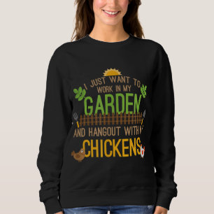 Moletom Galinha De Queijo Funny Garden Whisperer Farmer Gi
