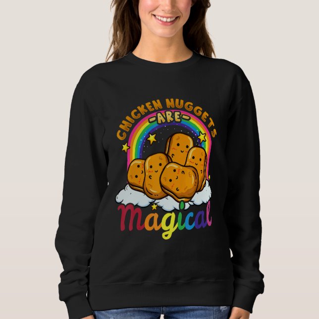 Moletom Galinha Nuggets Comida Comida Rápida Amor Engraçad (Frente)