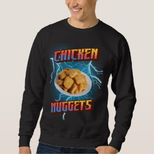 Moletom Galinha Nuggets Engraçados Metal Pesado, Rap Bootl