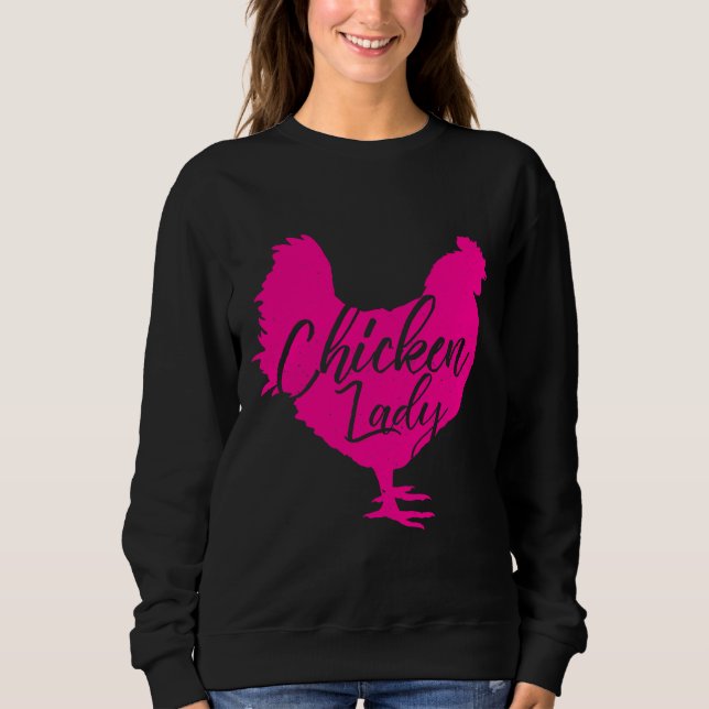 Moletom Galinha para Mulher Rosa (Frente)