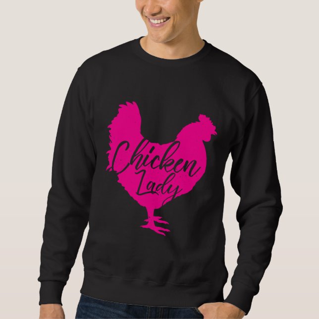 Moletom Galinha para Mulher Rosa (Frente)