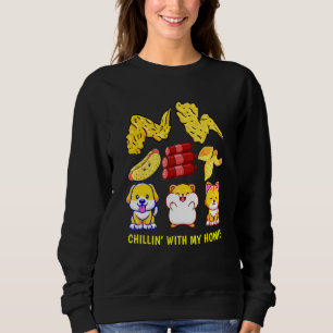 Moletom Galinha Wing Galinha Wing Hotdog E Bolonha Para K