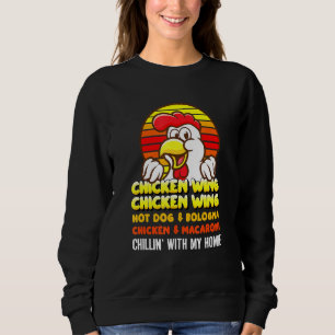 Moletom Galinha Wing Galinha Wing Hotdog E Bolonha Para K