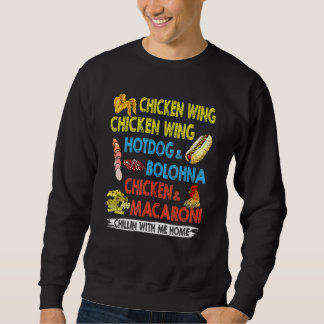 Moletom Galinha Wing Galinha Wing Hotdog E Crianças De Bol