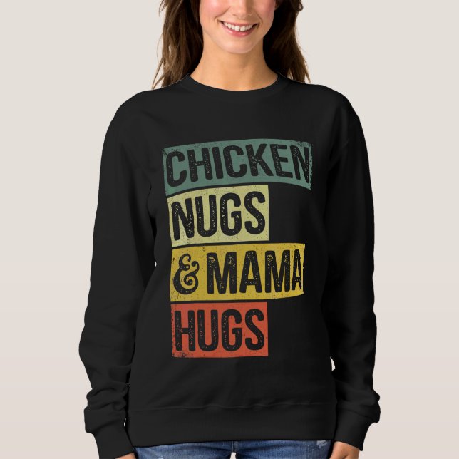 Moletom Galinhas Afastadas E Mama Abraça Galinha Nugg (Frente)