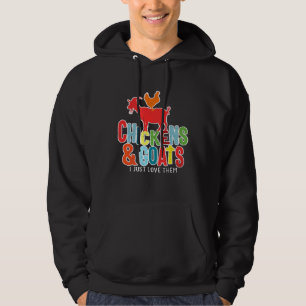 Moletom Galinhas Caprinas Eu Amo-Lhes Galinha De Cabra Bon