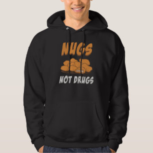 Moletom Galinhas Nugget Não Drogas Galinhas Nugget Rápido