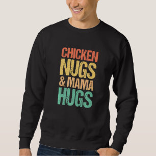 Moletom Galinhas Nugs E Mamãe Abraçam Bebês Nuggers