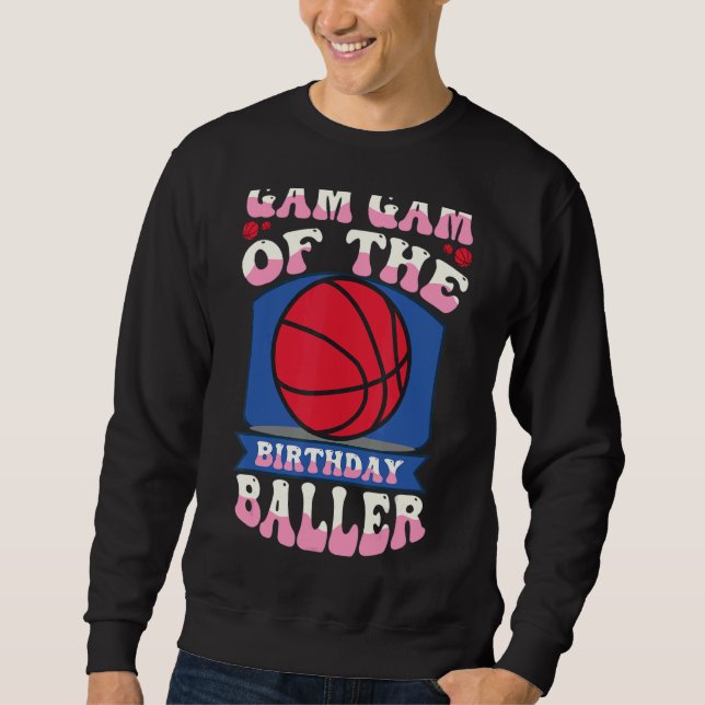 Moletom Gam Gam Do Tema De Basquete De Aniversário Bd (Frente)