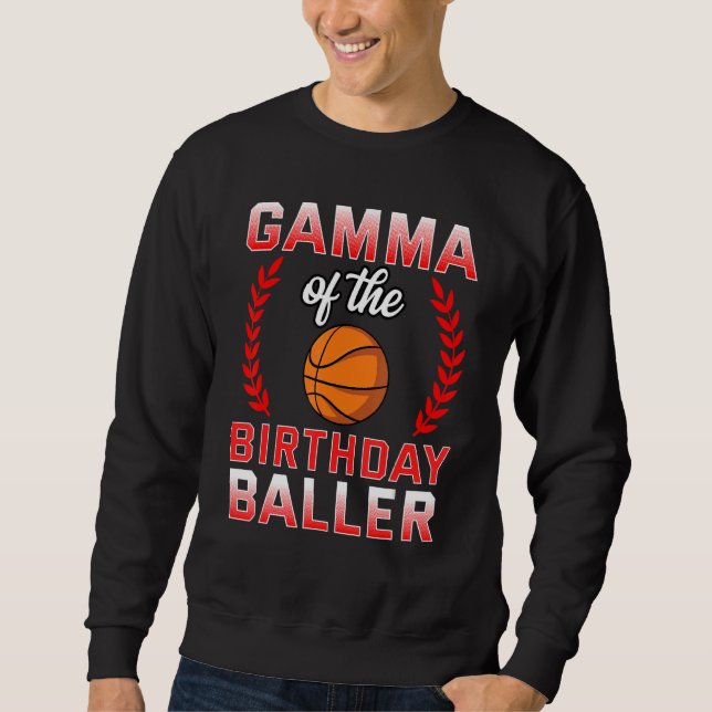 Moletom Gama Do Celebrato De Besta De Basquete Birthday Bo (Frente)