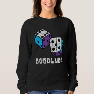 Moletom Gambler do partido Vintage Casino Dice Good Luck G
