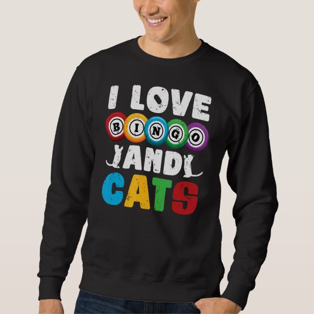 Moletom Gambling Bingo Player Pet Cat Proprietário B (Frente)