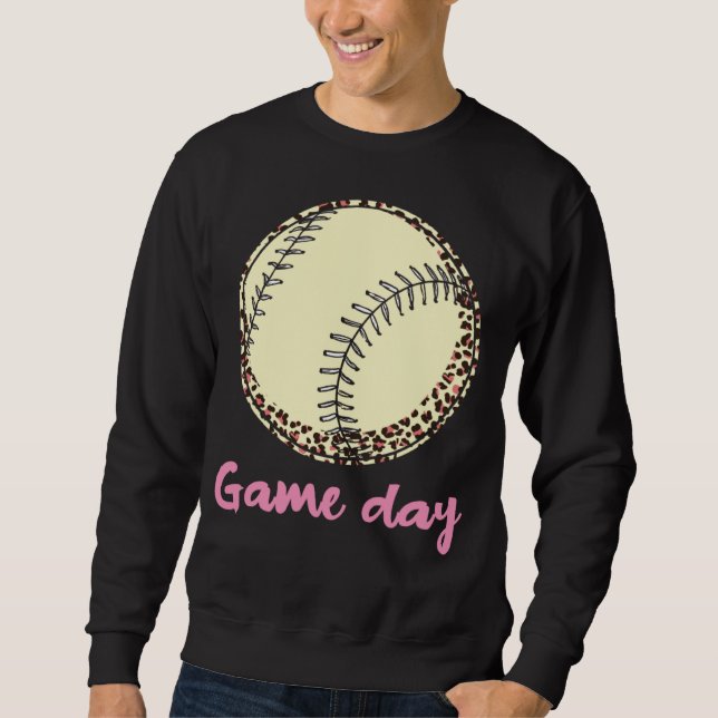 Moletom Game Day Baseball Leopard (Frente)