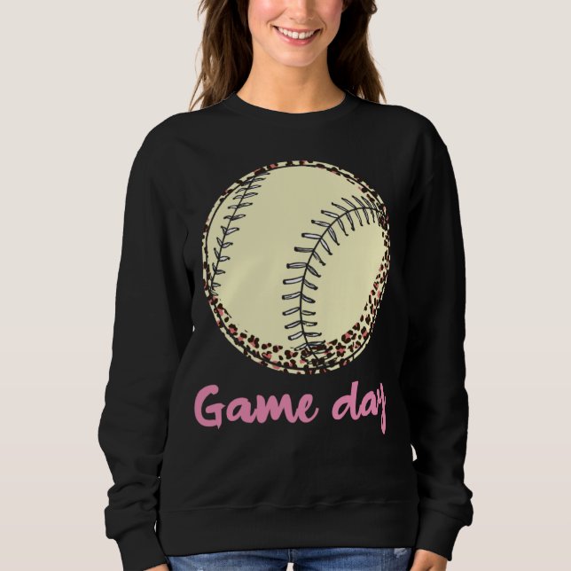 Moletom Game Day Baseball Leopard (Frente)