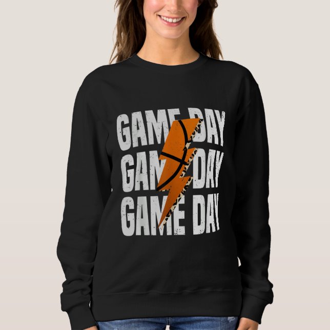 Moletom Game Day Basketball Leopard Lightning (Frente)