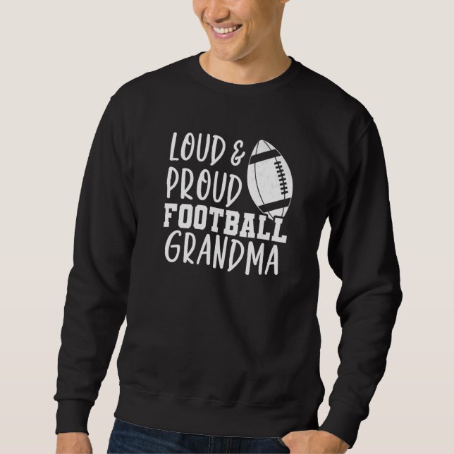 Moletom Game Day Football Nana Loud and Proud Football Gra (Frente)