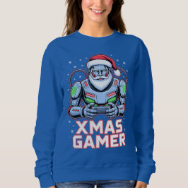 Moletom Gamer Christmas Gifts Cyber Santa Robot Xmas Gamer